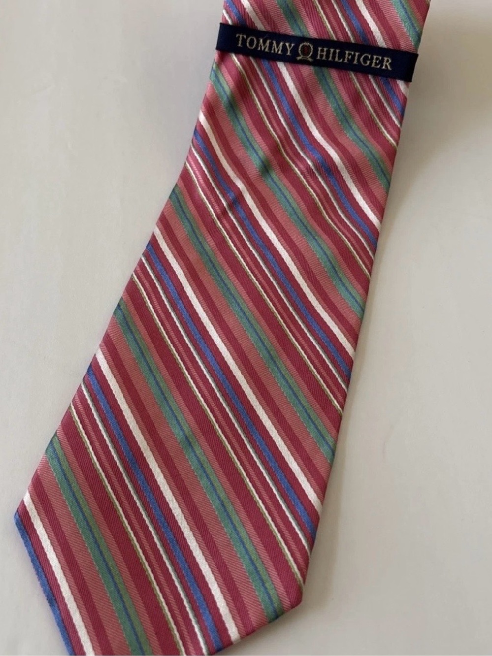Tommy Hilfiger Striped Silk Men’s Tie NWT